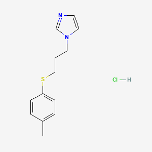 molecular formula C13H17ClN2S B4410464 1-[3-(4-Methylphenyl)sulfanylpropyl]imidazole;hydrochloride 