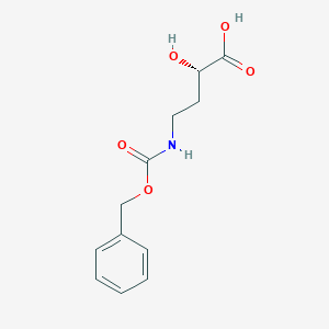 molecular formula C12H15NO5 B044105 (S)-N-Carbobenzyloxy-4-amino-2-hydroxybutyric acid CAS No. 40371-50-4