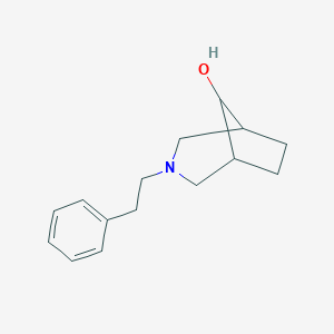 molecular formula C15H21NO B044107 3-(2-Phenylethyl)-3-azabicyclo[3.2.1]octan-8-ol CAS No. 115399-96-7