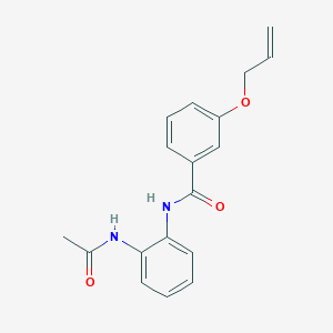 molecular formula C18H18N2O3 B4410912 N-(2-acetamidophenyl)-3-prop-2-enoxybenzamide 