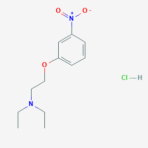 molecular formula C12H19ClN2O3 B4411150 N,N-diethyl-2-(3-nitrophenoxy)ethanamine;hydrochloride 