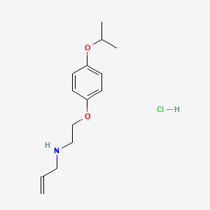 molecular formula C14H22ClNO2 B4411215 N-[2-(4-propan-2-yloxyphenoxy)ethyl]prop-2-en-1-amine;hydrochloride 