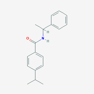 molecular formula C18H21NO B441149 N-(1-phenylethyl)-4-(propan-2-yl)benzamide CAS No. 116368-39-9
