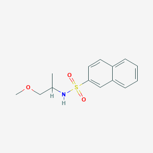 molecular formula C14H17NO3S B4411759 N-(1-methoxypropan-2-yl)naphthalene-2-sulfonamide 