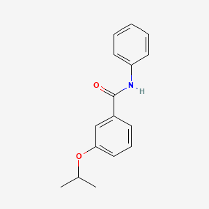 molecular formula C16H17NO2 B4412115 N-phenyl-3-propan-2-yloxybenzamide 