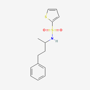 molecular formula C14H17NO2S2 B4412447 N-(4-phenylbutan-2-yl)thiophene-2-sulfonamide 