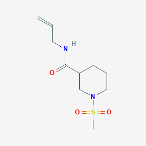 molecular formula C10H18N2O3S B4412693 N-allyl-1-(methylsulfonyl)piperidine-3-carboxamide 