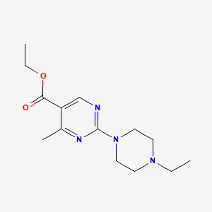 molecular formula C14H22N4O2 B4412720 Ethyl 2-(4-ethylpiperazin-1-yl)-4-methylpyrimidine-5-carboxylate 