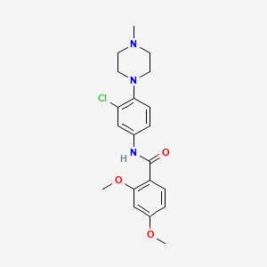 molecular formula C20H24ClN3O3 B4412913 N-[3-chloro-4-(4-methylpiperazin-1-yl)phenyl]-2,4-dimethoxybenzamide 