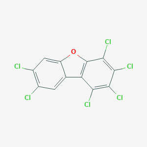 molecular formula C12H2Cl6O B044130 1,2,3,4,7,8-Hexachlorodibenzofuran CAS No. 70648-26-9