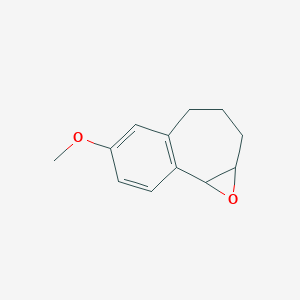 molecular formula C12H14O2 B044131 6-Methoxy-2,3,4,8b-tetrahydro-1aH-1-oxa-benzo[a]cyclopropa[c]cycloheptene CAS No. 120316-39-4