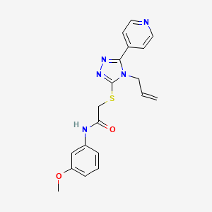 molecular formula C19H19N5O2S B4413512 N-(3-methoxyphenyl)-2-{[4-(prop-2-en-1-yl)-5-(pyridin-4-yl)-4H-1,2,4-triazol-3-yl]sulfanyl}acetamide 