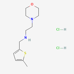 molecular formula C12H22Cl2N2OS B4413837 N-[(5-methylthiophen-2-yl)methyl]-2-morpholin-4-ylethanamine;dihydrochloride 