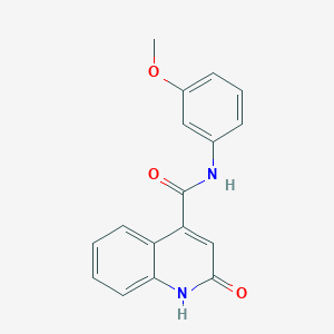 molecular formula C17H14N2O3 B4413872 N-(3-methoxyphenyl)-2-oxo-1H-quinoline-4-carboxamide 