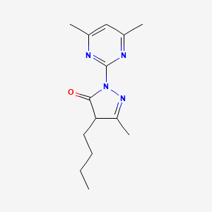 molecular formula C14H20N4O B4413992 4-butyl-2-(4,6-dimethylpyrimidin-2-yl)-5-methyl-2,4-dihydro-3H-pyrazol-3-one 