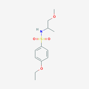 molecular formula C12H19NO4S B4414512 4-ethoxy-N-(1-methoxypropan-2-yl)benzenesulfonamide 