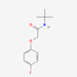 molecular formula C12H16FNO2 B4414696 N-tert-butyl-2-(4-fluorophenoxy)acetamide 