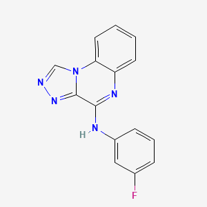 molecular formula C15H10FN5 B4414763 N-(3-FLUOROPHENYL)-N-[1,2,4]TRIAZOLO[4,3-A]QUINOXALIN-4-YLAMINE 