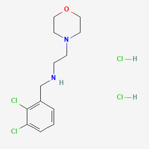 molecular formula C13H20Cl4N2O B4414842 N-[(2,3-dichlorophenyl)methyl]-2-morpholin-4-ylethanamine;dihydrochloride 