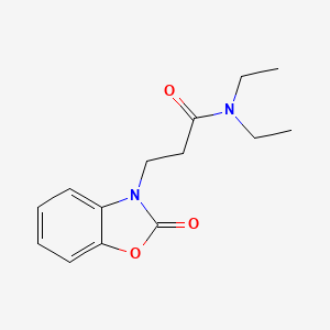 molecular formula C14H18N2O3 B4414849 N,N-diethyl-3-(2-oxo-1,3-benzoxazol-3-yl)propanamide 