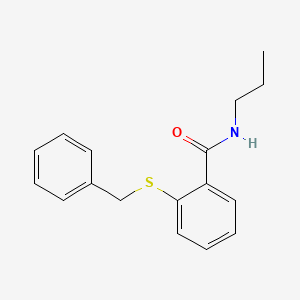 molecular formula C17H19NOS B4414982 2-benzylsulfanyl-N-propylbenzamide 