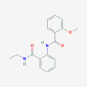 molecular formula C17H18N2O3 B4415072 N-ethyl-2-[(2-methoxybenzoyl)amino]benzamide 