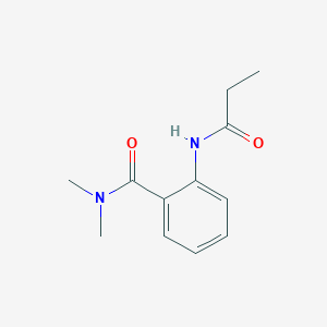 molecular formula C12H16N2O2 B4415522 N,N-dimethyl-2-(propanoylamino)benzamide 