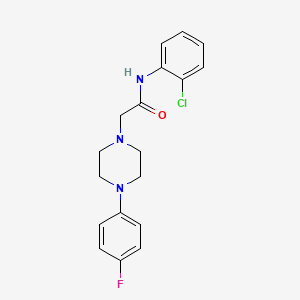 molecular formula C18H19ClFN3O B4415534 N-(2-chlorophenyl)-2-[4-(4-fluorophenyl)piperazin-1-yl]acetamide 