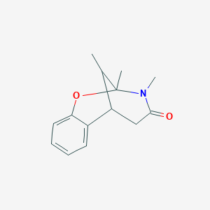 molecular formula C14H17NO2 B4415575 2,3,11-trimethyl-2,3,5,6-tetrahydro-4H-2,6-methano-1,3-benzoxazocin-4-one 