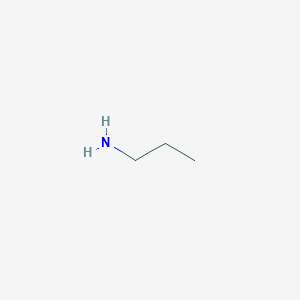 molecular formula C3H9N<br>CH3(CH2)2NH2<br>C3H9N B044156 Propylamine CAS No. 107-10-8