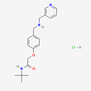molecular formula C19H26ClN3O2 B4415693 N-tert-butyl-2-[4-[(pyridin-3-ylmethylamino)methyl]phenoxy]acetamide;hydrochloride 
