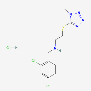 molecular formula C11H14Cl3N5S B4415883 N-(2,4-dichlorobenzyl)-2-[(1-methyl-1H-tetrazol-5-yl)thio]ethanamine hydrochloride 