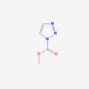 molecular formula C4H5N3O2 B044159 Methyl triazole-1-carboxylate CAS No. 117632-76-5