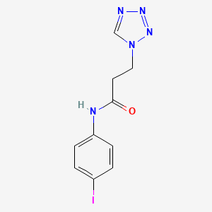 molecular formula C10H10IN5O B4416095 N-(4-iodophenyl)-3-(1H-tetrazol-1-yl)propanamide 