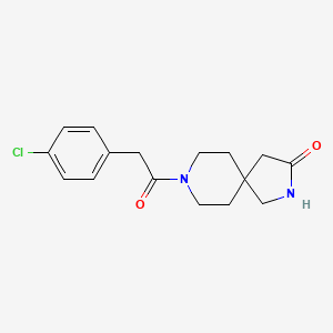 molecular formula C16H19ClN2O2 B4416138 8-[(4-chlorophenyl)acetyl]-2,8-diazaspiro[4.5]decan-3-one 