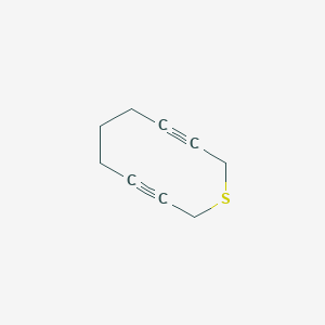 molecular formula C9H10S B044165 1-Thiacyclodeca-3,8-diyne CAS No. 115227-74-2