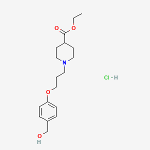 molecular formula C18H28ClNO4 B4416672 Ethyl 1-[3-[4-(hydroxymethyl)phenoxy]propyl]piperidine-4-carboxylate;hydrochloride 