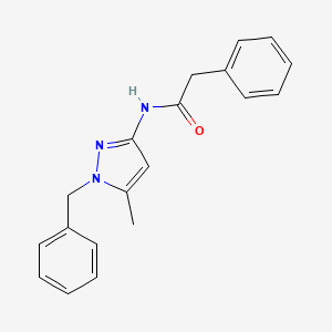 molecular formula C19H19N3O B4416706 N-(1-benzyl-5-methyl-1H-pyrazol-3-yl)-2-phenylacetamide 