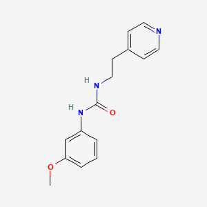 molecular formula C15H17N3O2 B4416798 N-(3-METHOXYPHENYL)-N'-[2-(4-PYRIDYL)ETHYL]UREA 