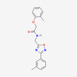 molecular formula C19H19N3O3 B4416827 2-(2-methylphenoxy)-N-{[3-(3-methylphenyl)-1,2,4-oxadiazol-5-yl]methyl}acetamide 