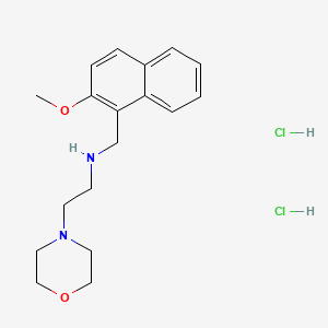 molecular formula C18H26Cl2N2O2 B4416855 N-[(2-methoxy-1-naphthyl)methyl]-2-(4-morpholinyl)ethanamine dihydrochloride 