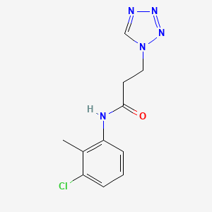 molecular formula C11H12ClN5O B4416913 N-(3-chloro-2-methylphenyl)-3-(1H-tetrazol-1-yl)propanamide 