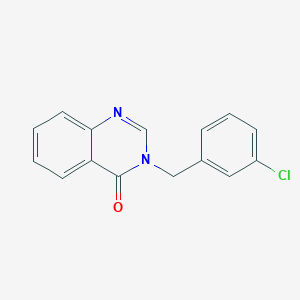 molecular formula C15H11ClN2O B4416958 3-(3-chlorobenzyl)-4(3H)-quinazolinone 