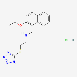 molecular formula C17H22ClN5OS B4417031 N-[(2-ethoxy-1-naphthyl)methyl]-2-[(1-methyl-1H-tetrazol-5-yl)thio]ethanamine hydrochloride 