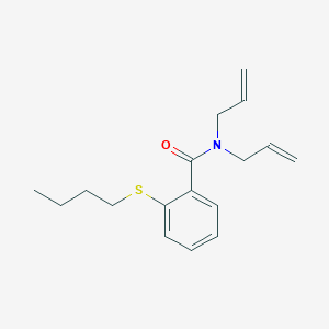 molecular formula C17H23NOS B4417079 N,N-diallyl-2-(butylthio)benzamide 