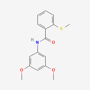 molecular formula C16H17NO3S B4417209 N-(3,5-dimethoxyphenyl)-2-(methylthio)benzamide 