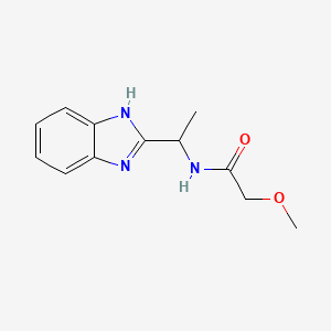 molecular formula C12H15N3O2 B4417232 N-[1-(1H-benzimidazol-2-yl)ethyl]-2-methoxyacetamide 