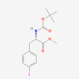molecular formula C15H20INO4 B044173 (S)-Methyl 2-((tert-butoxycarbonyl)amino)-3-(4-iodophenyl)propanoate CAS No. 113850-76-3