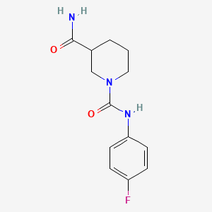 molecular formula C13H16FN3O2 B4417462 N1-(4-FLUOROPHENYL)PIPERIDINE-1,3-DICARBOXAMIDE 