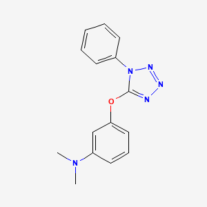 molecular formula C15H15N5O B4417497 N,N-dimethyl-3-[(1-phenyl-1H-tetrazol-5-yl)oxy]aniline 